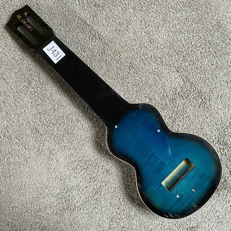 Blue Hawaiian Guitar DIY Project, Tiger Maple Body, Rosewood Body,Maple Neck