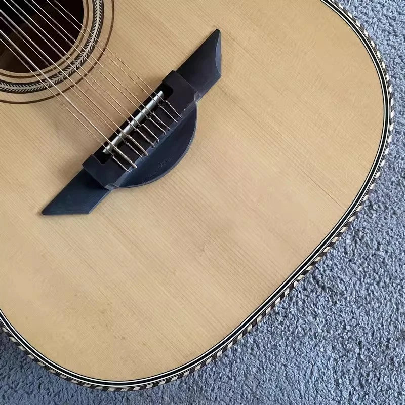 10 String Acoustic Electric Guitar, Mahogany Neck, Rosewood Fingerboard