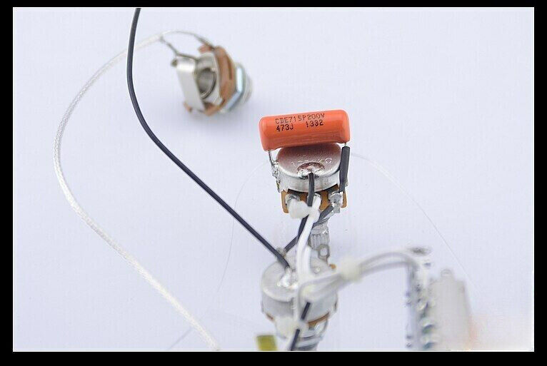 Electric Guitar Wiring Harness ( 3x 500K Pots + 5-Way Switch + Jack ) 1 Set For Stratocaster Strat