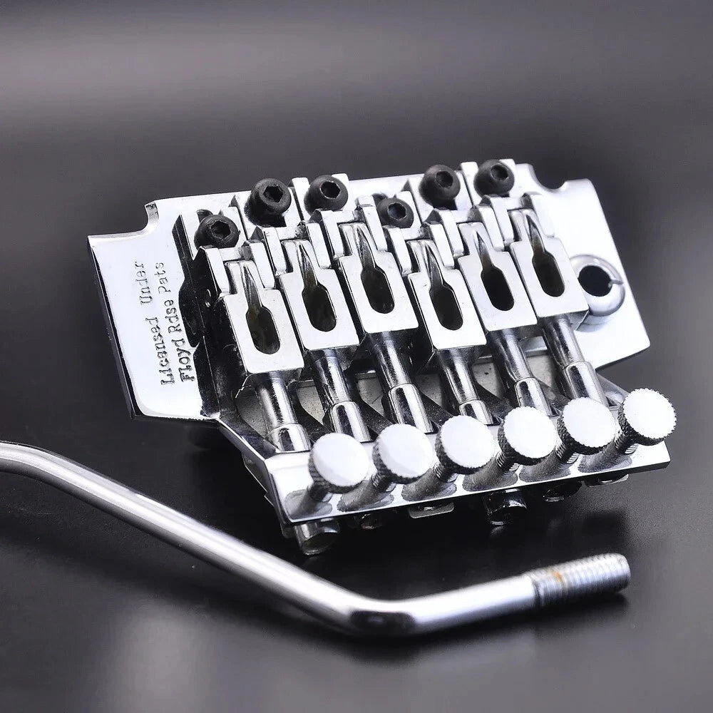 Chrome Guitar Licensed Floyd Rose Double Locking Bridge Tremolo System