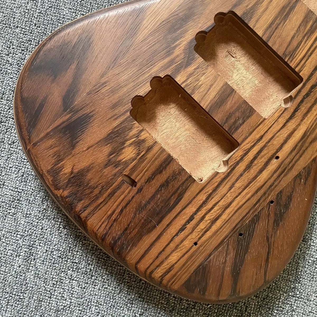 Walnut and Mahogany Wood DIY Project Bass Guitar Body