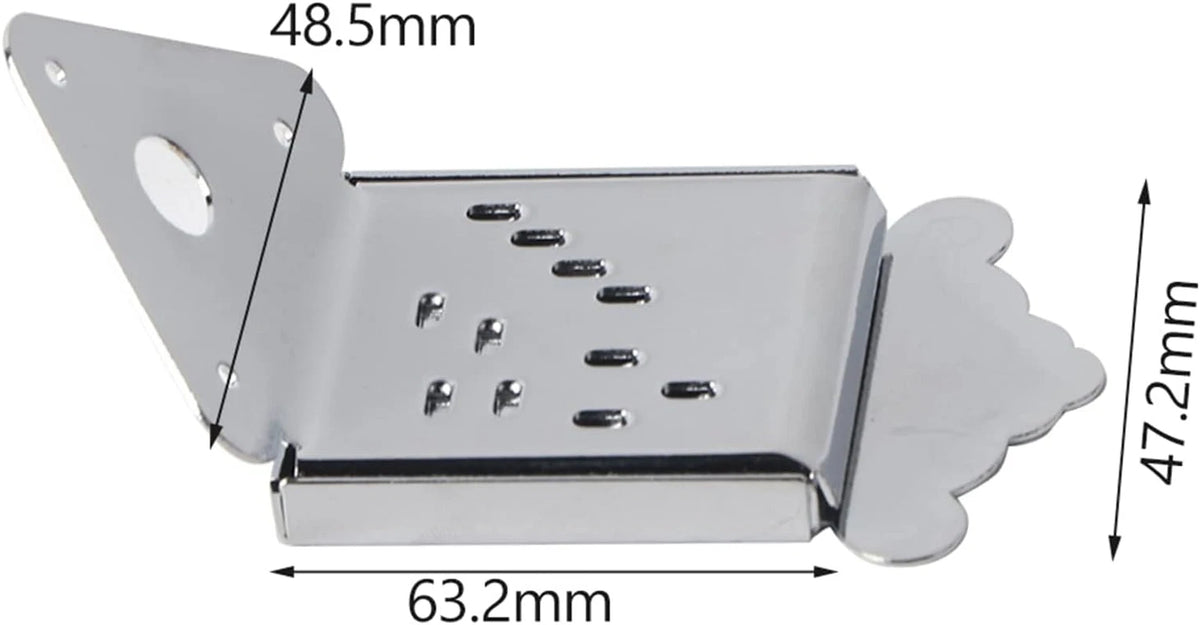 Chrome Finished 8 String Mandolin Tailpiece Fit Rogue,Kentucky<wbr/>,Ibanez,Epipho<wbr/>ne