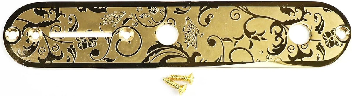 Engraved Gold Guitar Vintage Control Plate Fit Tele TL