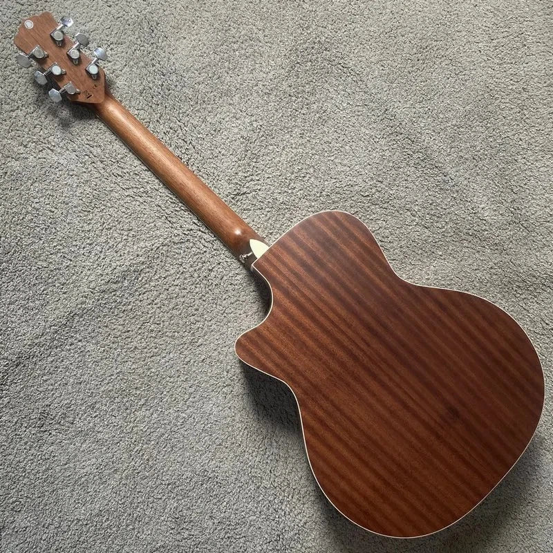 Luna Folk Acoustic Guitar, Hena Oasis Top, Mahogany Neck, Rosewood Fingerboard