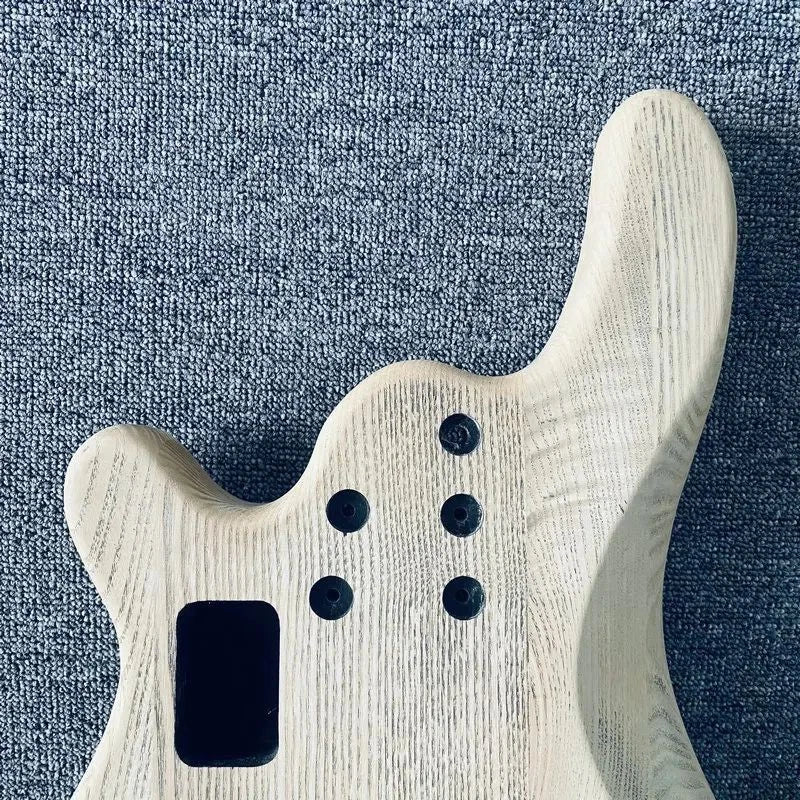 5/6 String Bass Body Ash Wood