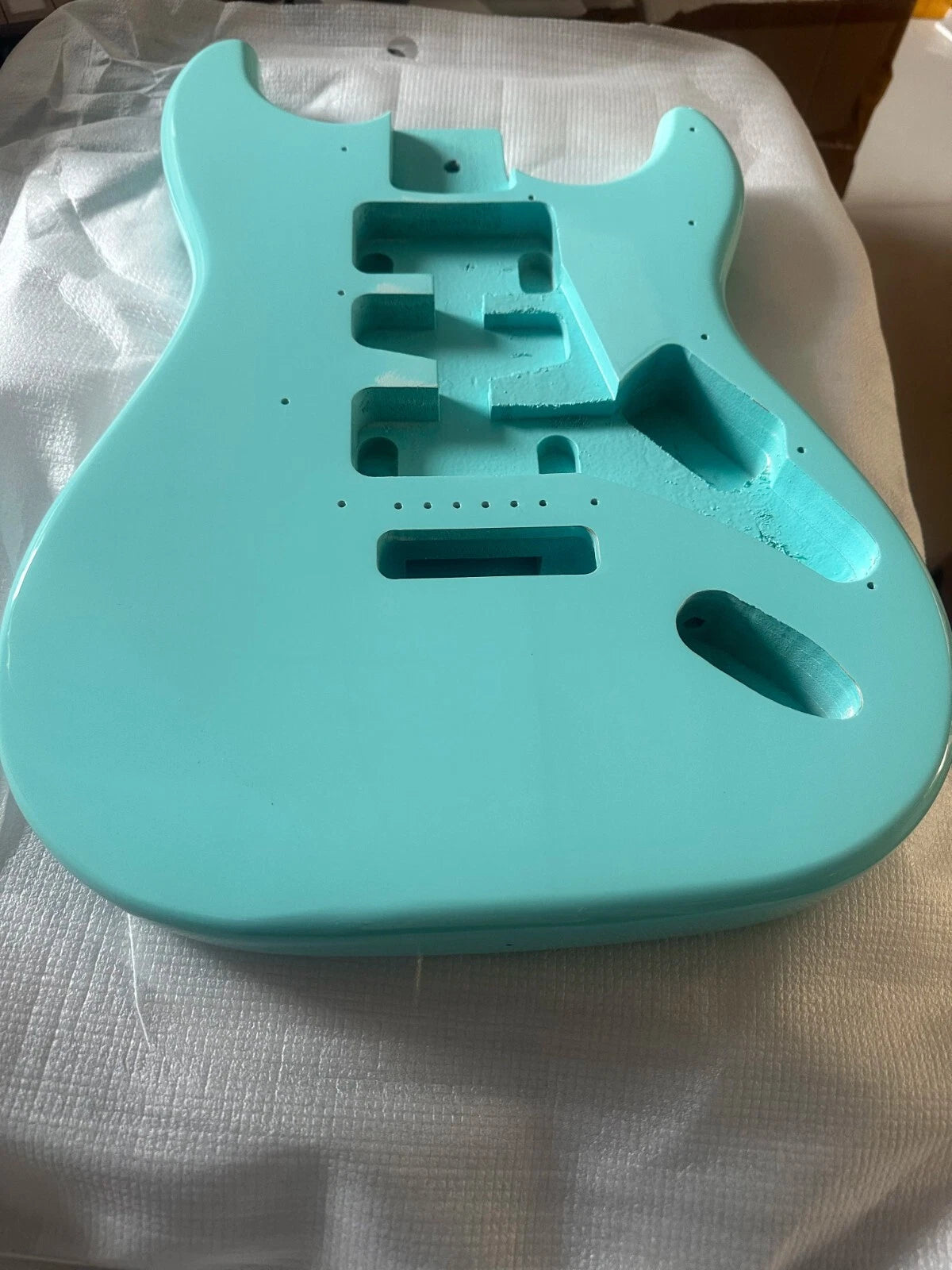 Glossy Light Blue Guitar Basswood Body Fit Strat ST