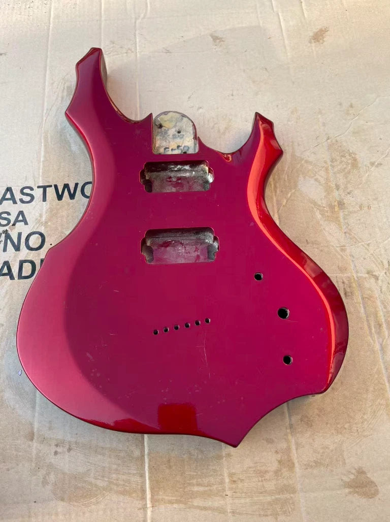 Metallic Red HH Guitar Basswood Body, String Through
