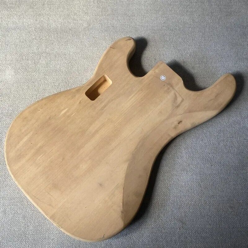 Unfinished Basswood 4 String Electric Bass Body Fit Precision P Bass