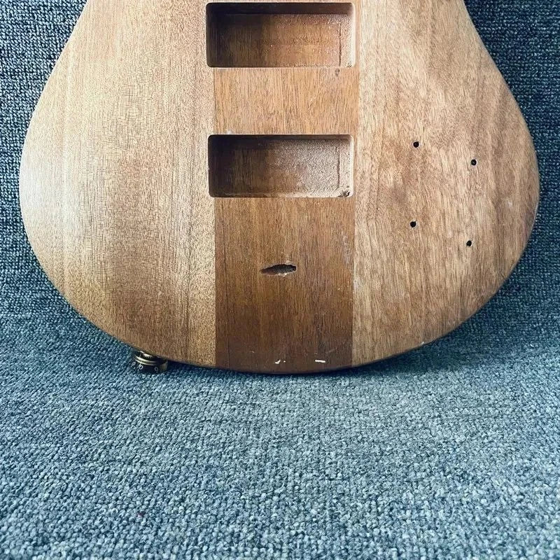 Mahogany Wood 4 String Electric Bass DIY Project Body
