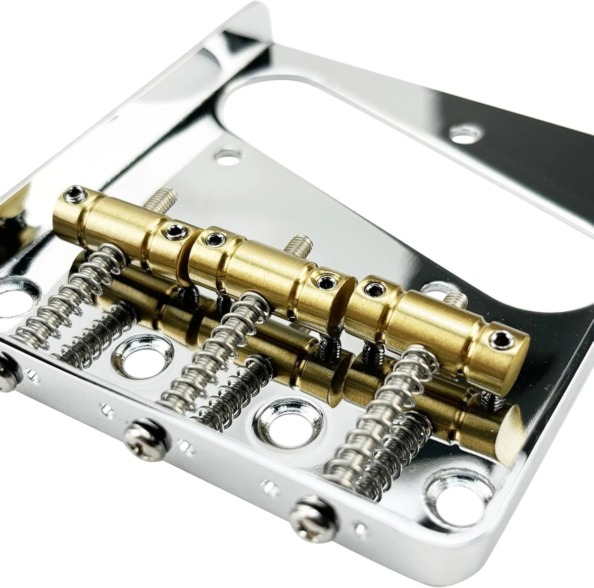 3pcs Brass Guitar Ashtray Bridge Saddles Fit Telecaster Tele