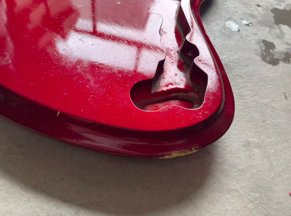 Red DIY Project Guitar Body Fit Sharkfin Guitars