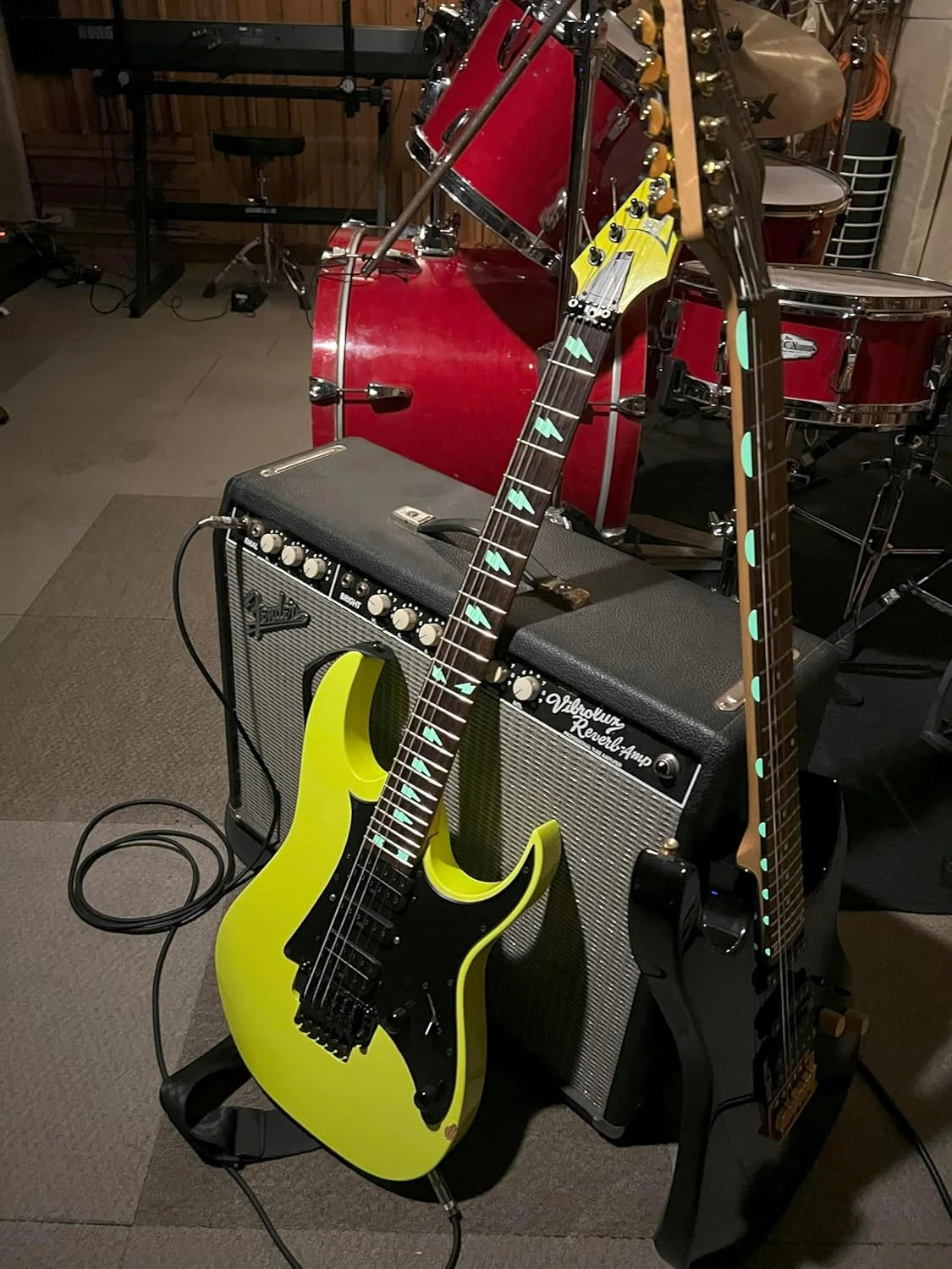Glow in the Dark Thumbnail Guitar Fingerboard Inlay Fret Markers