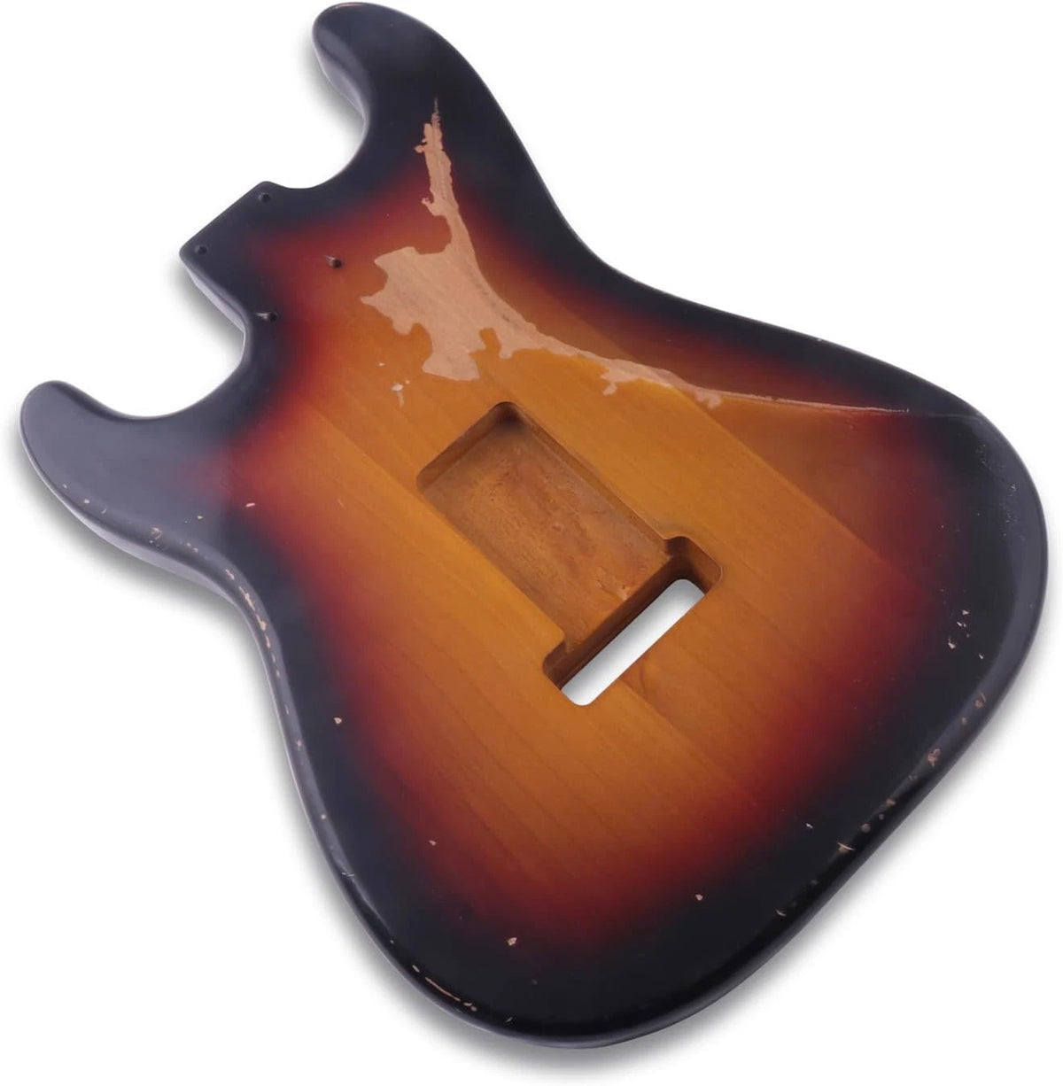 Alder Wood Sunburst Color Guitar Solid Body Fit Stratocaster Strat