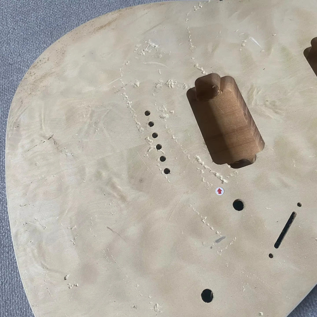 HH Quilted Maple Top Guitar Body Fit Tele with String Through Bridge