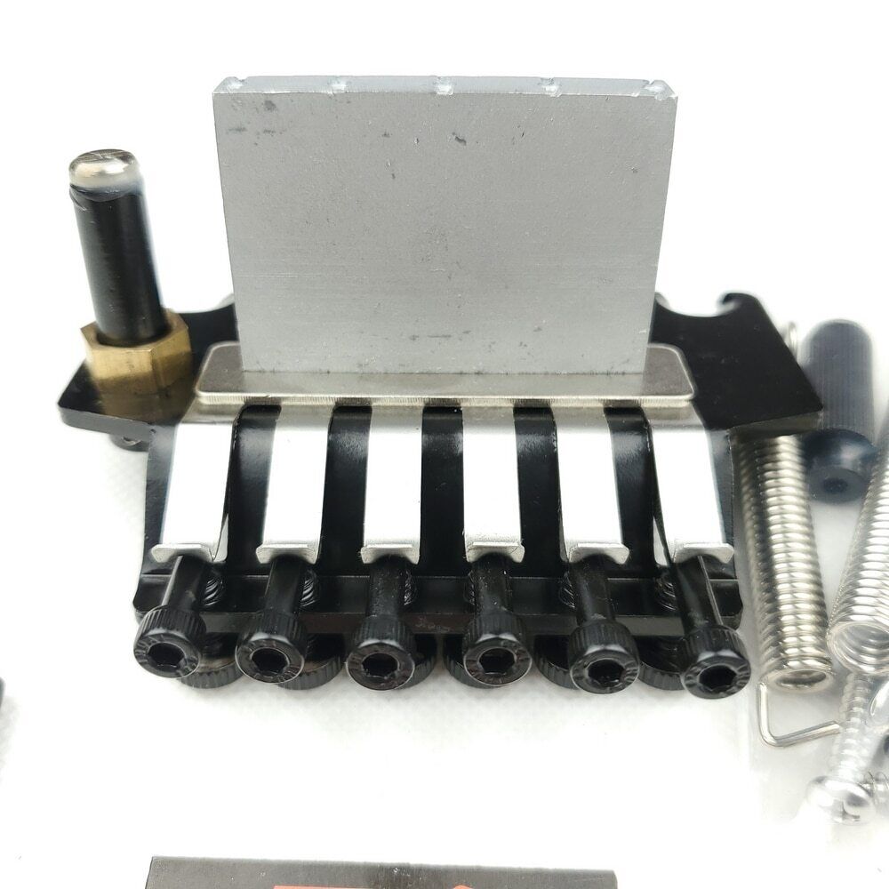 6String Electric Guitar Black Double Lock Tremolo Bridge Wilkinson WODL1 42mm R2