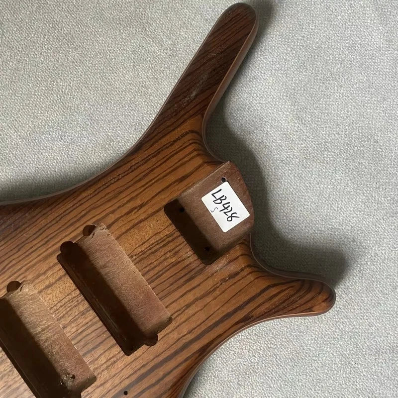 4 String Bass DIY Body, Zebrawood Top Fit Warwick