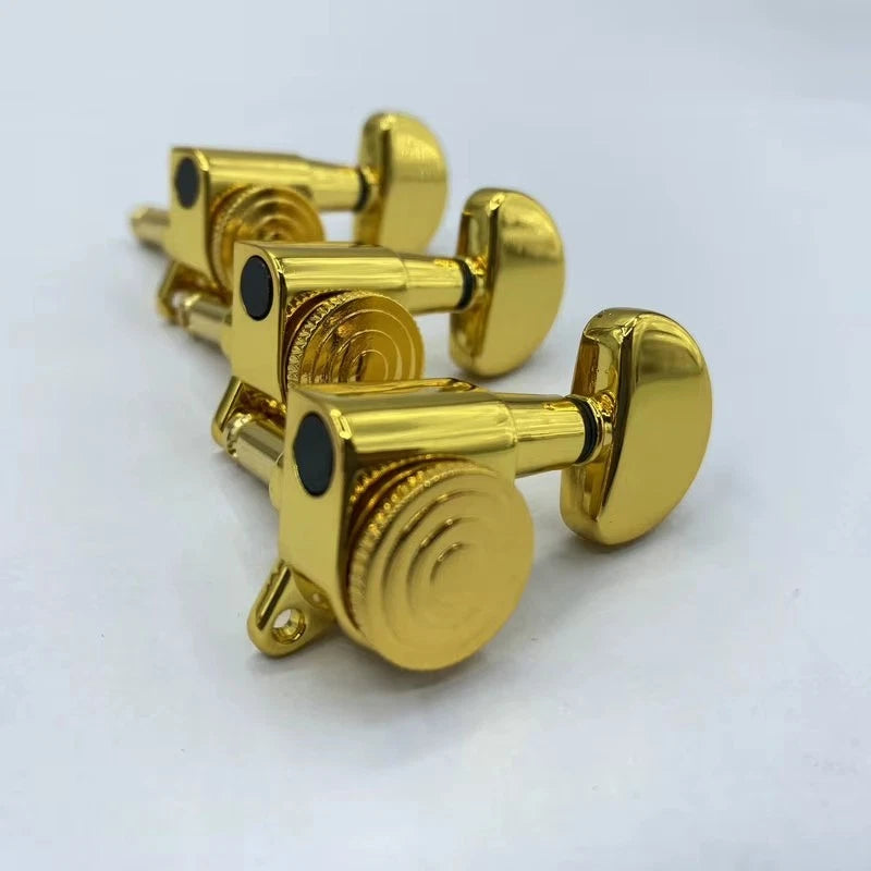 L3R3 Electric Guitar Locking Tuning Pegs Machine Heads Set, Gold