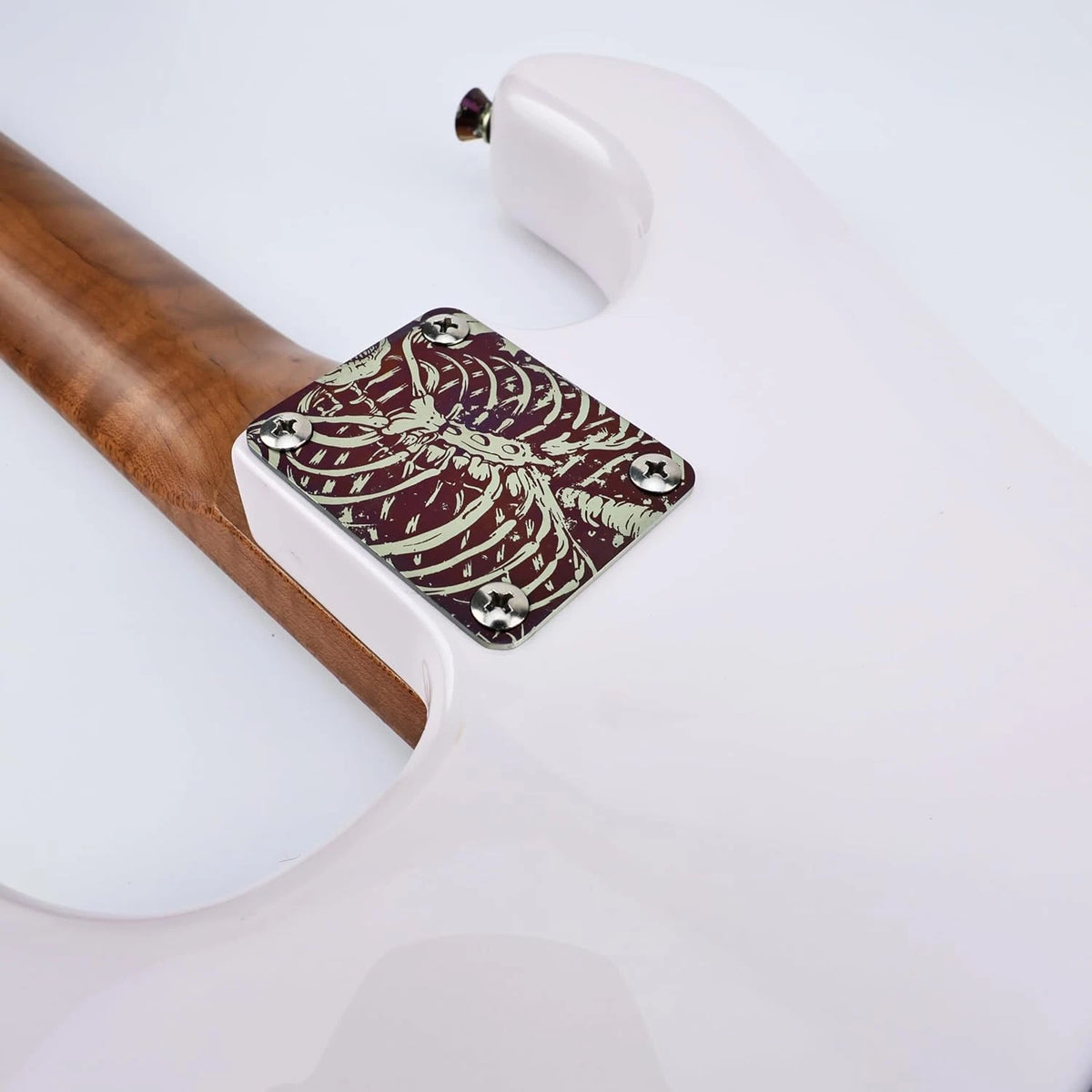 Camouflage Gold Guitar Titanium Neck Plate Fit Stratocaster / Telecaster