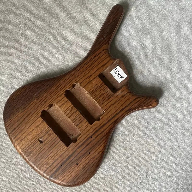 4 String Bass DIY Body, Zebrawood Top Fit Warwick
