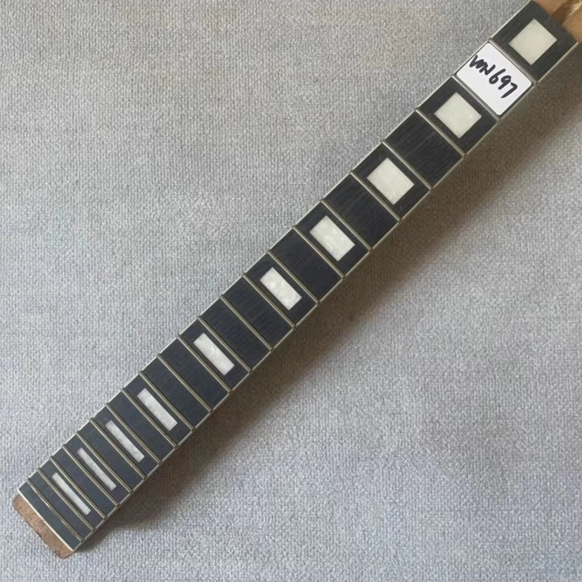 Mahogany Wood Electric Guitar Neck, 22 Frets, L3R3 Tuners, White Blocks