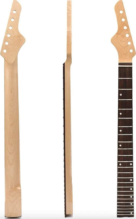Reverse Head Guitar Maple Wood Neck, 24 Frets Rosewood Fingerboard