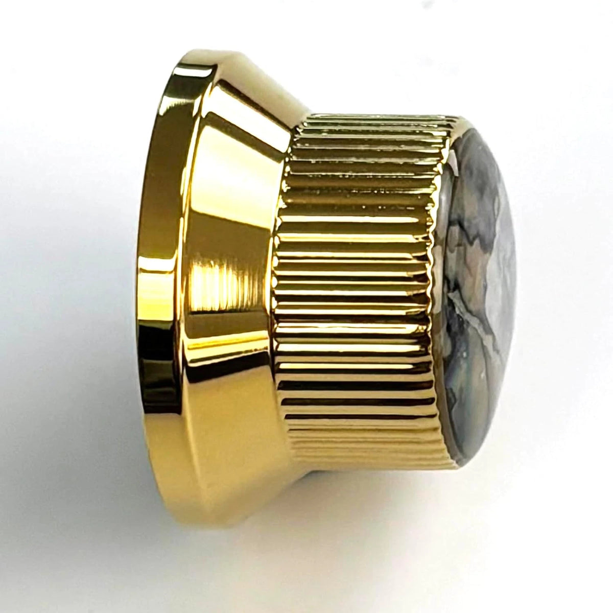 2pcs Gold Metal Guitar Volume Tone Knobs Abalone Top Fit Epiphone Les Paul SG