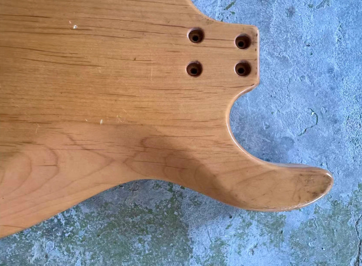 Orange Quilted Maple Top HH Guitar DIY Project Body