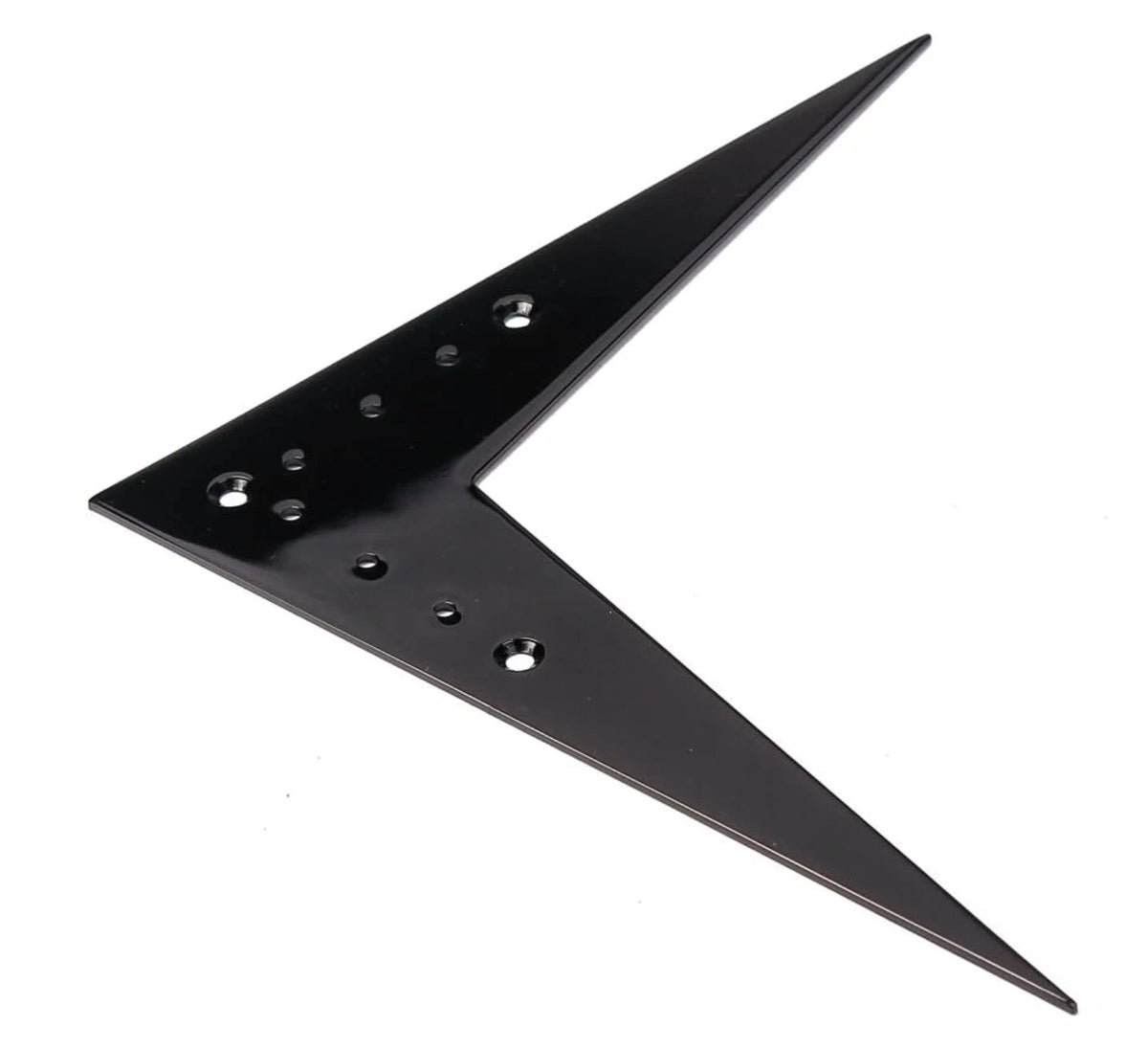 Black Flying V Guitar Fixed Bridge Tailpiece