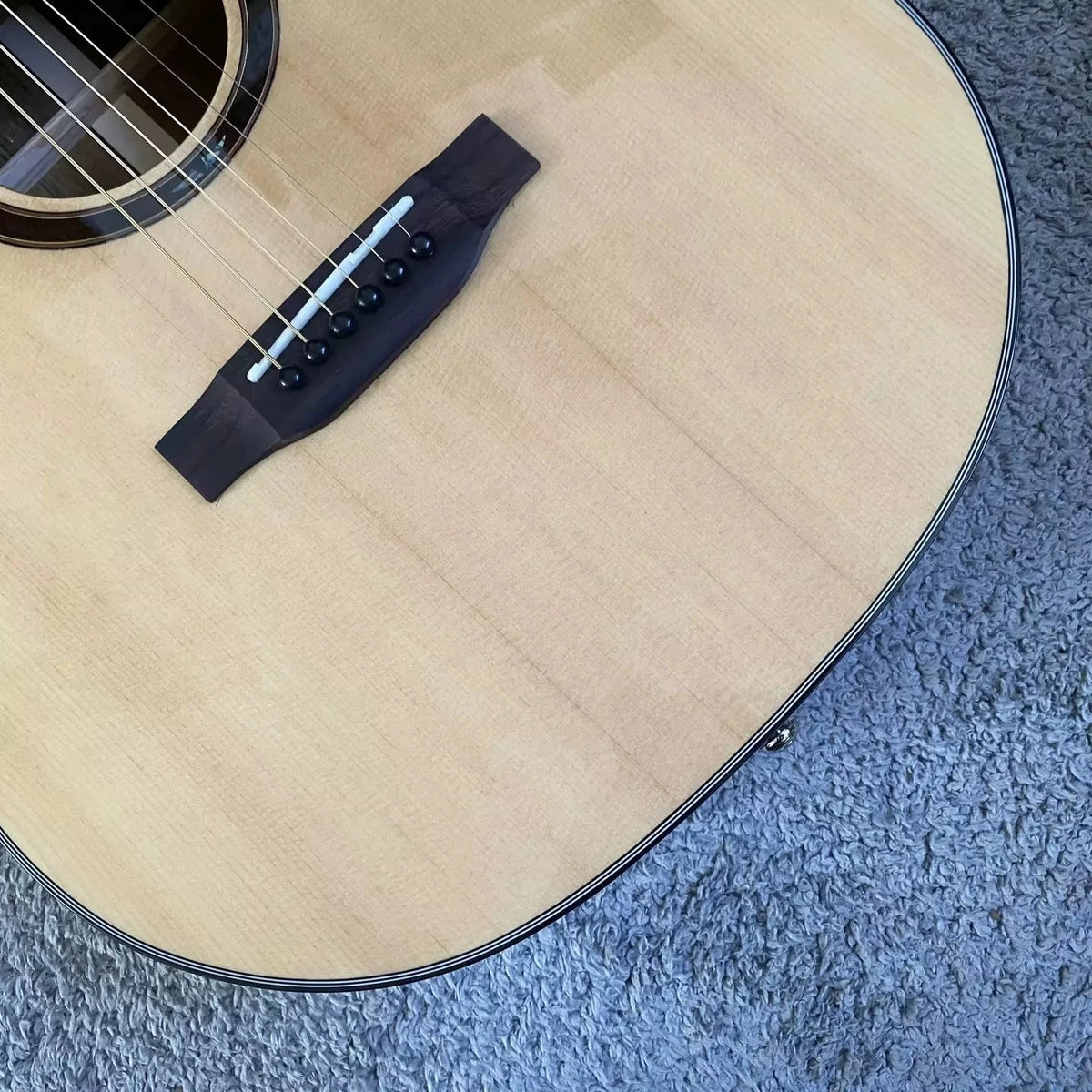 36-Inch All-Solid Acoustic Guitar, Mahogany Neck, Rosewood Fingerboard, 22 Frets