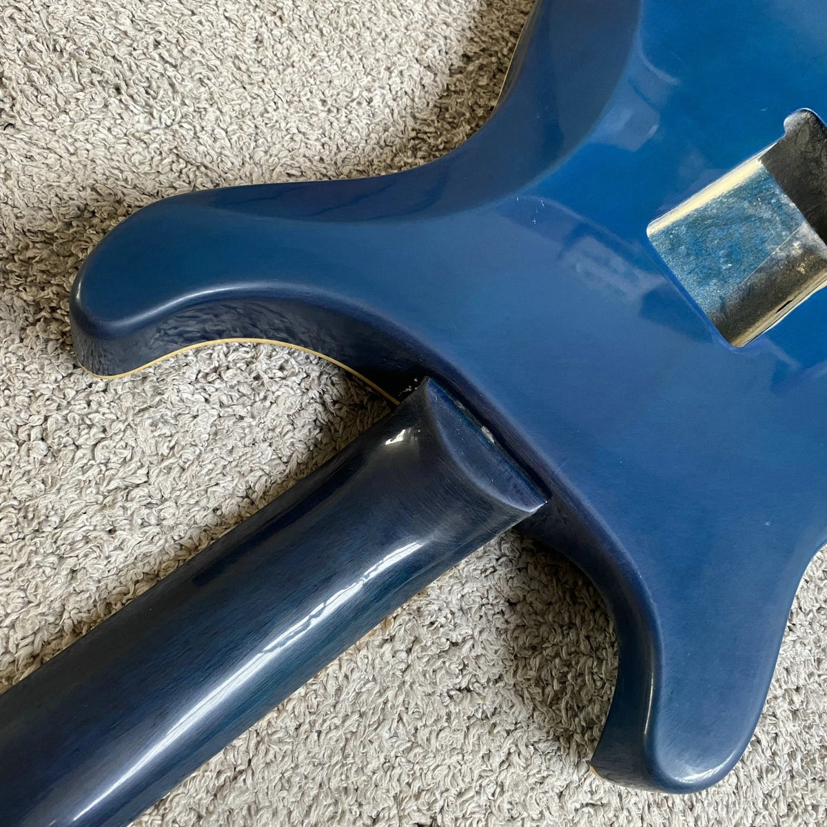 Dark Blue Guitar Project, Rosewood Fingerboard, Basswood Body