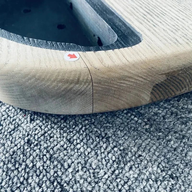 5/6 String Bass Body Ash Wood