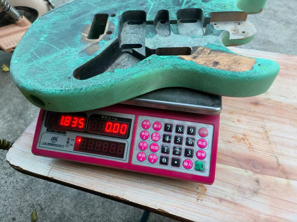 Custom Green Finish Guitar Solid Body DIY Project Fit ST