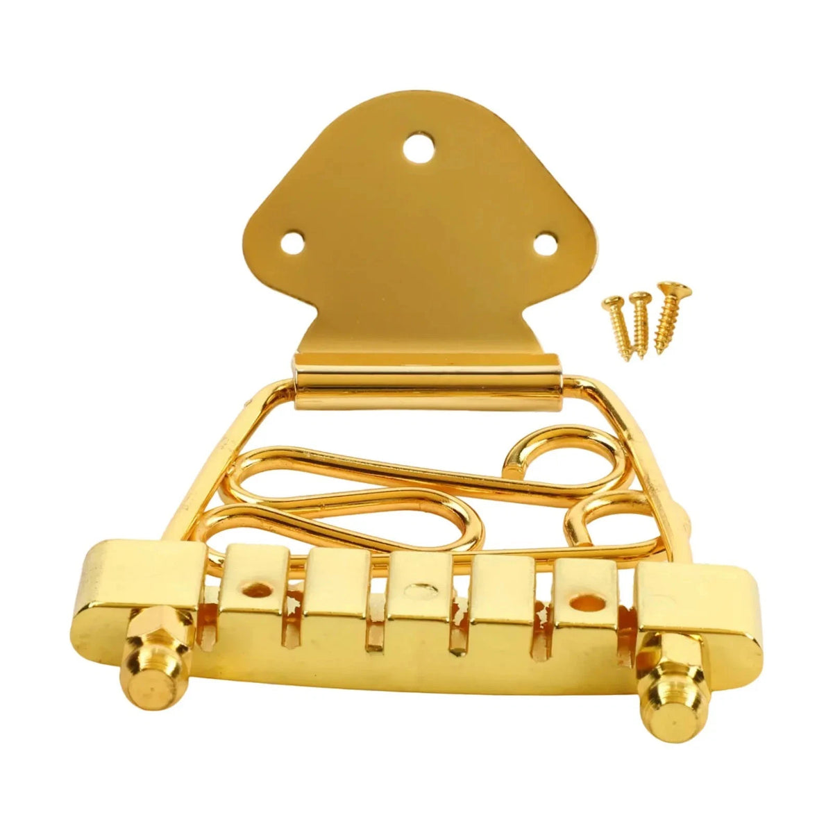 Gold Semi Hollow Jazz Guitar Short Tailpiece Trapeze Fit Epiphone,Ibane<wbr/>z,Cort