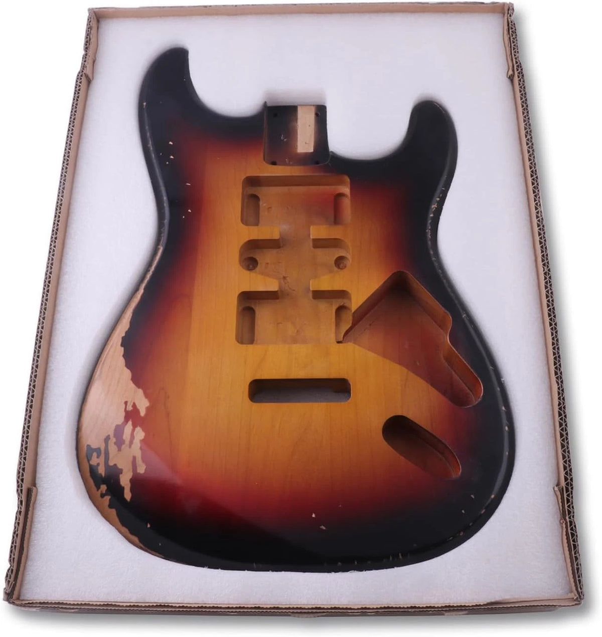 Alder Wood Sunburst Color Guitar Solid Body Fit Stratocaster Strat