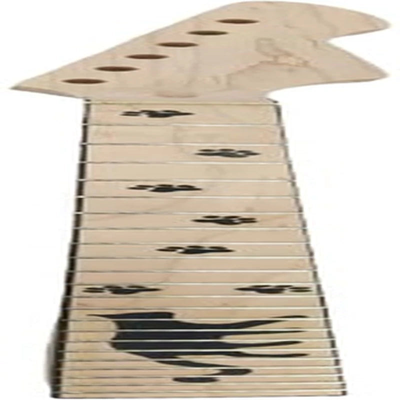 Electric Guitar Maple Wood Neck 22 Frets Fingerboard Walking Cat Fretboard Inlay
