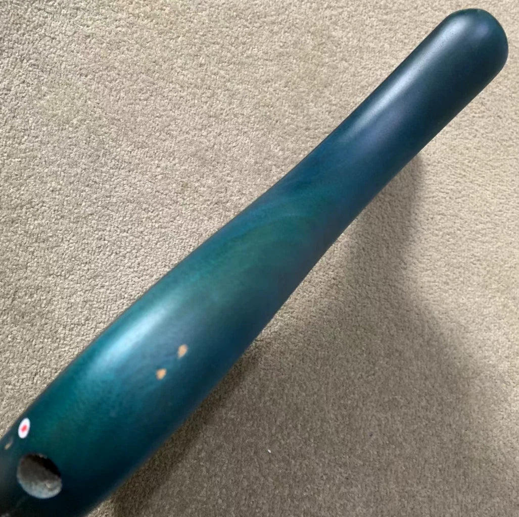 Tiger Maple Top Blue 5/6 String Electric Bass Body DIY Project