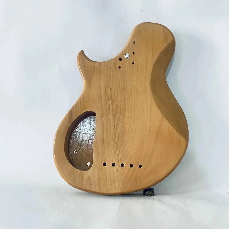 5 String Electric Bass Alder Wood Body with Quilted Maple Top DIY Project