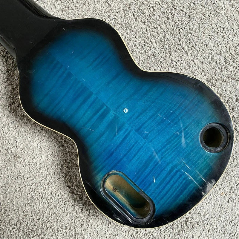 Blue Hawaiian Guitar DIY Project, Tiger Maple Body, Rosewood Body,Maple Neck