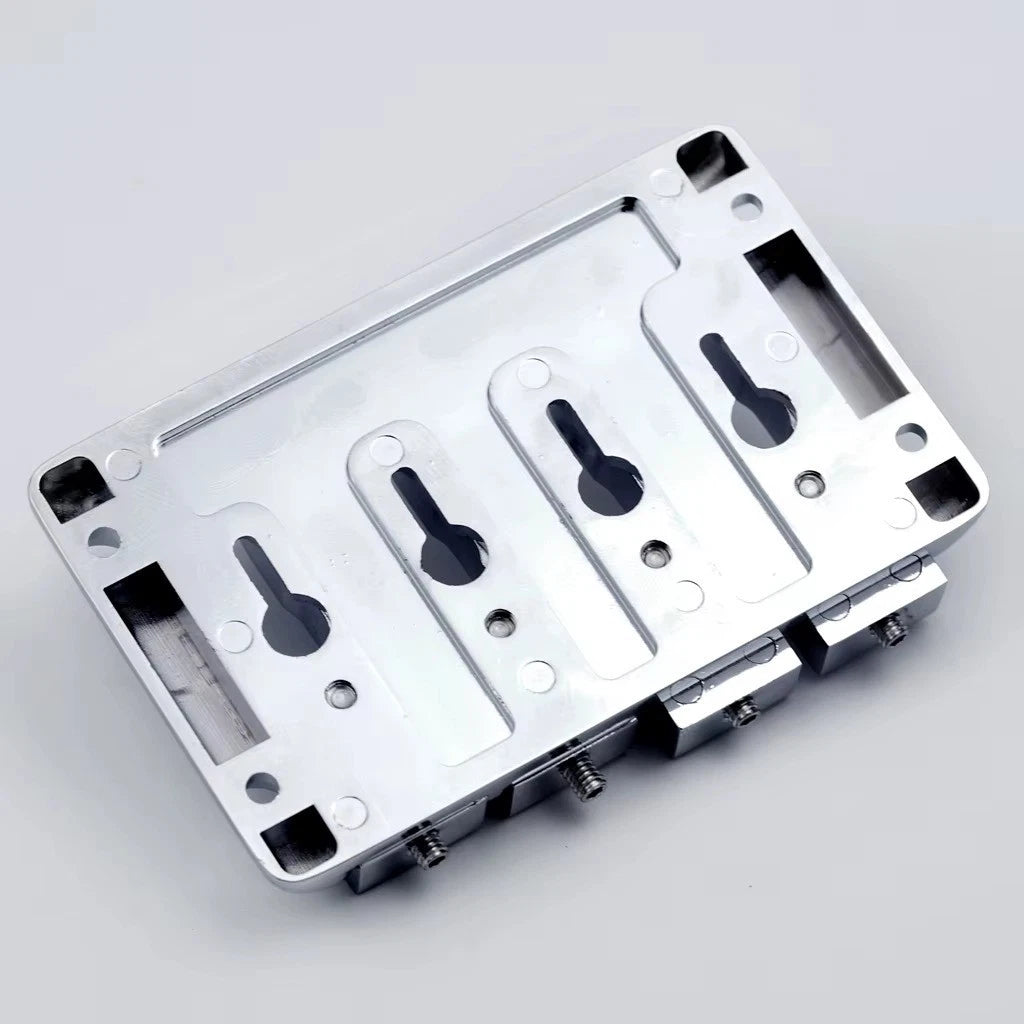 8 String Bass Bridge with Individual Locking Saddles