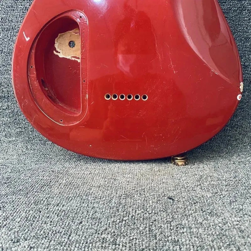 Red Single Humbucker Guitar Body DIY Project