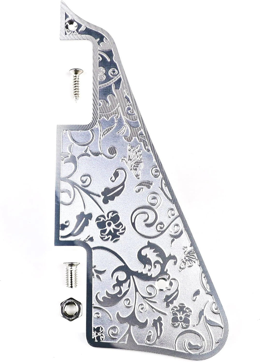 Vintage Engraved Aluminum Guitar Pickguard Scratch Plate Fit Epiphone Les Paul