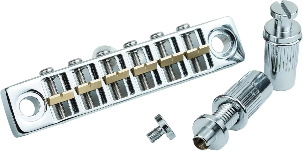 Aluminum Guitar Tune O Matic Bridge with Brass Saddles