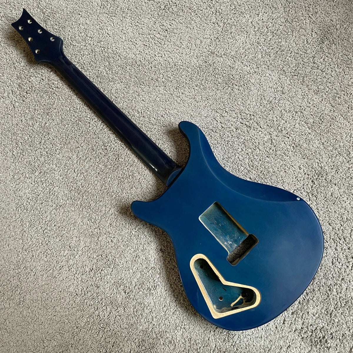 Dark Blue Guitar Project, Rosewood Fingerboard, Basswood Body