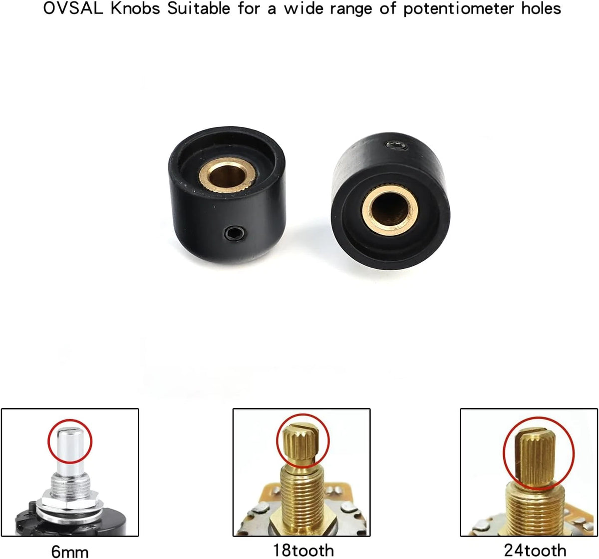 4pcs Ebony Guitar and Bass Knobs Fit Schecter,Dean,<wbr/>Jackson,ESP LTD,Washburn,C<wbr/>ort