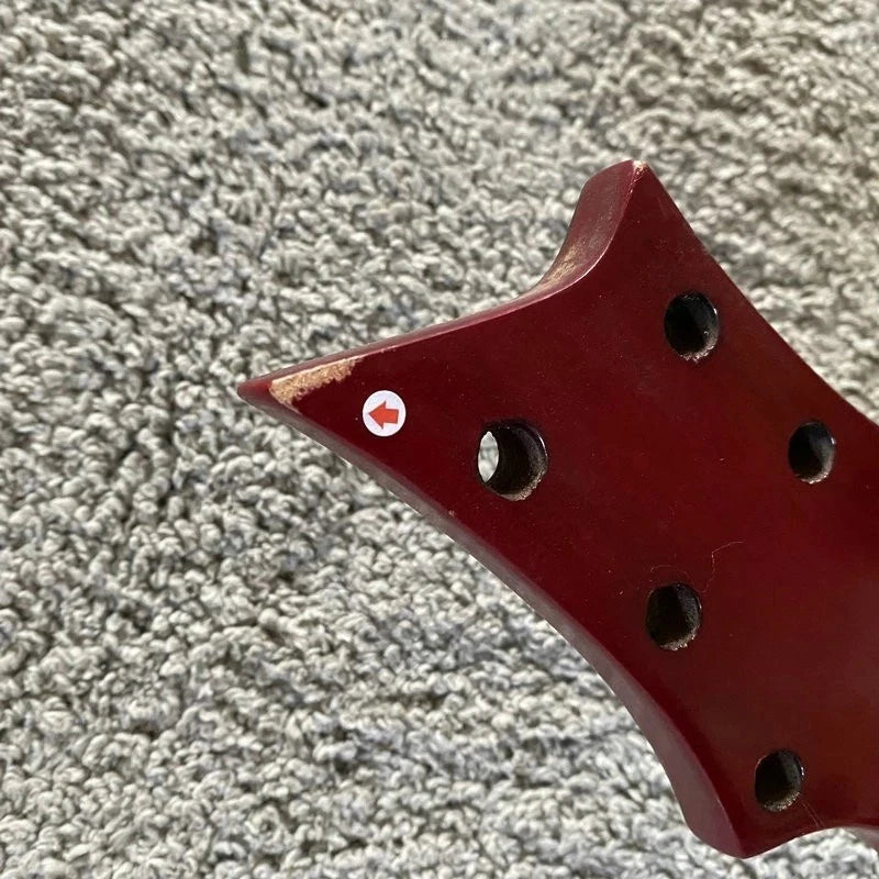 DeVille Red Tiger Maple Top Guitar Body, Rosewood Fingerboard Neck