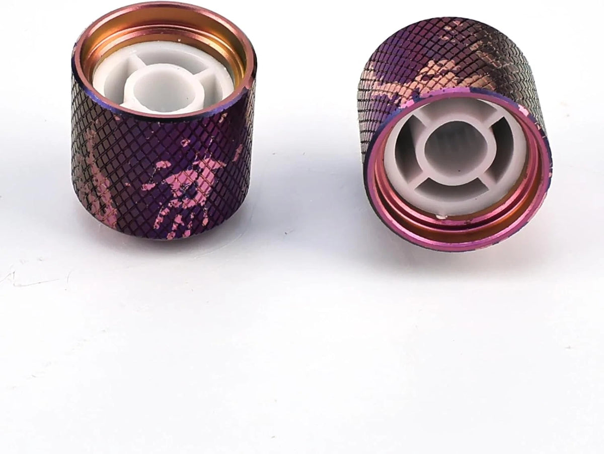 2pcs Titanium Purple Guitar Bass Cntrol Knobs Fit MusicMan,Lakla<wbr/>nd,Dean,ESP LTD