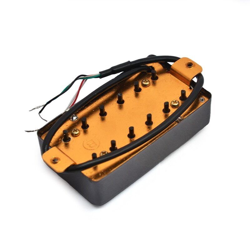 Double Coil 12 Hole Humbucker Pickup for LP Electric Guitar Black