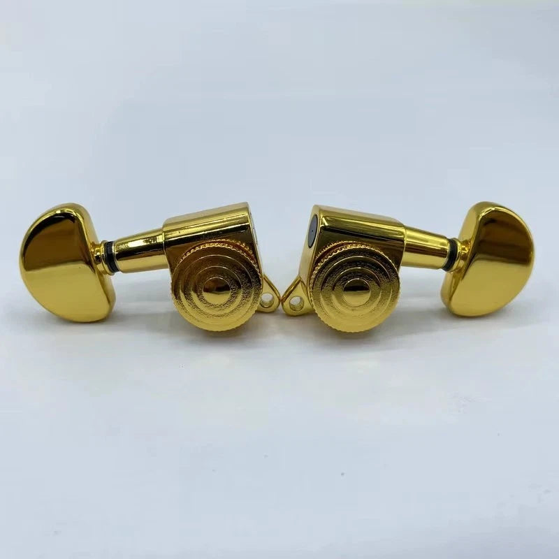 L3R3 Electric Guitar Locking Tuning Pegs Machine Heads Set, Gold