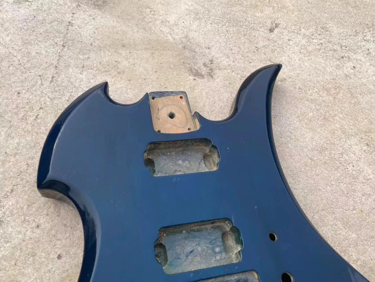 Transparent Blue HH Guitar Basswood Body Fit Mockingbird Guitar
