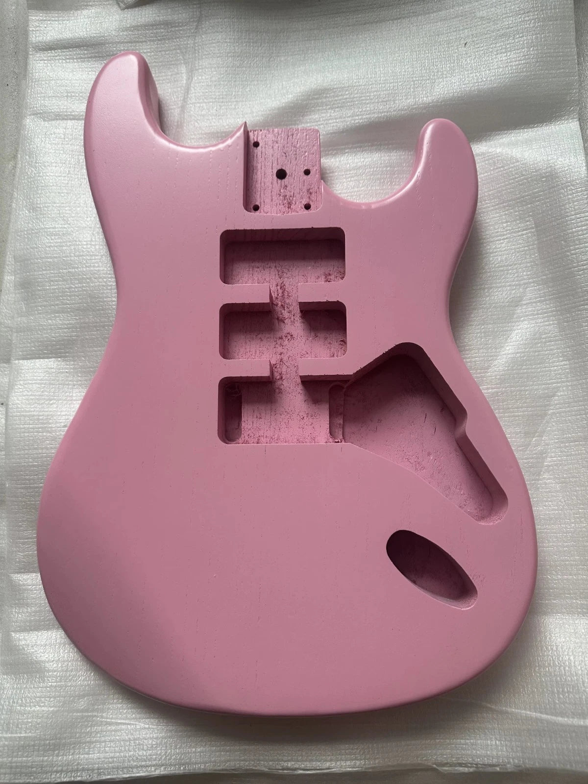 Matte Pink SSH Guitar Body Fit ST